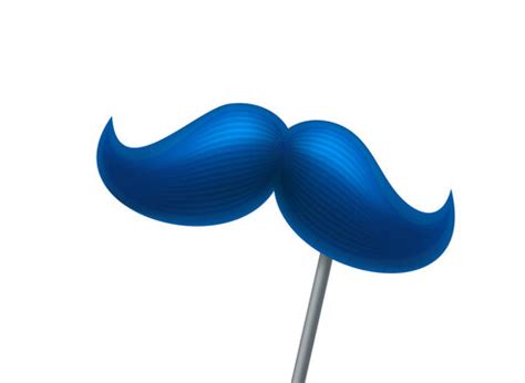 Blue Mustache Clip Art