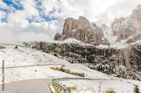 Gr Dner Joch Sellagruppe Sellastock Sellamassiv Dolomiten Passh He