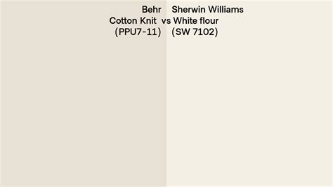 Behr Cotton Knit Ppu Vs Sherwin Williams White Flour Sw