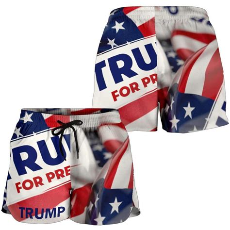 Trump Button Womens Shorts Donald Trump Store Usa