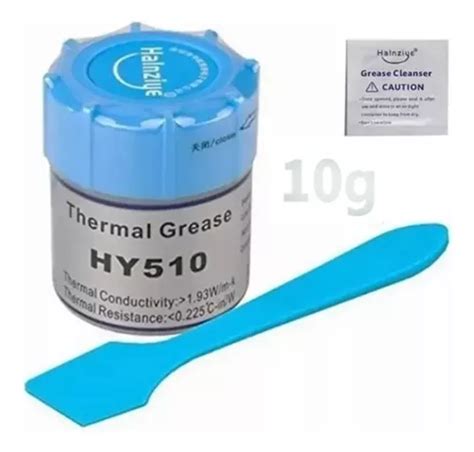 Pasta Térmica Gris 10gr Halnziye Hy510 Para Ps5 xbox led gpu Meses