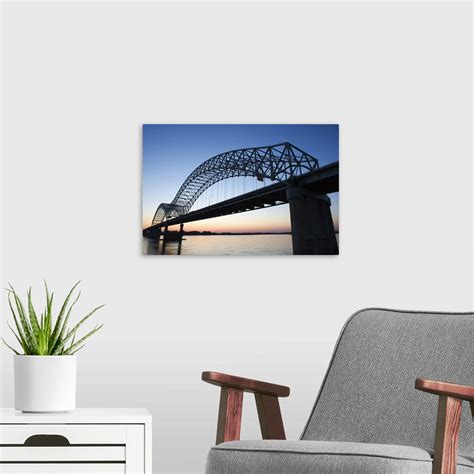 Hernando Desoto Bridge over the Mississippi River, Memphis Wall Art ...