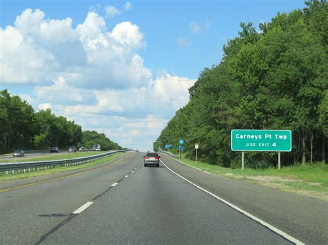 New Jersey Interstate 295 Northbound Cross Country Roads