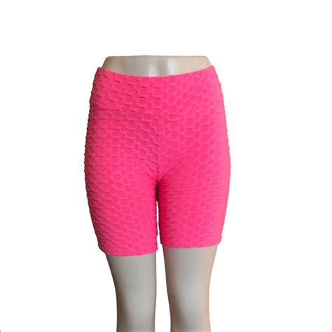 Yuna Fashion Shorts Hot Pink Scrunchy Biker Shorts Poshmark