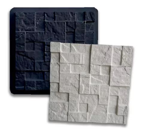 Forma De Gesso 3d Abs2mm Mosaico Rustico 40x40cm Gessosecco MercadoLivre