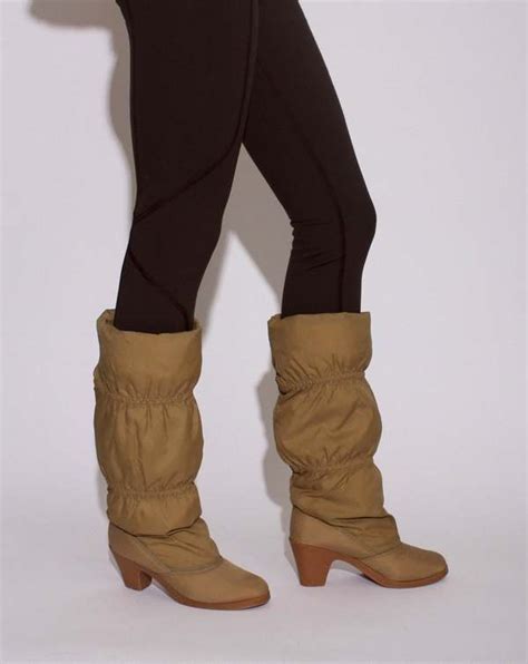 Vintage Puff Boots Tan Garmentory