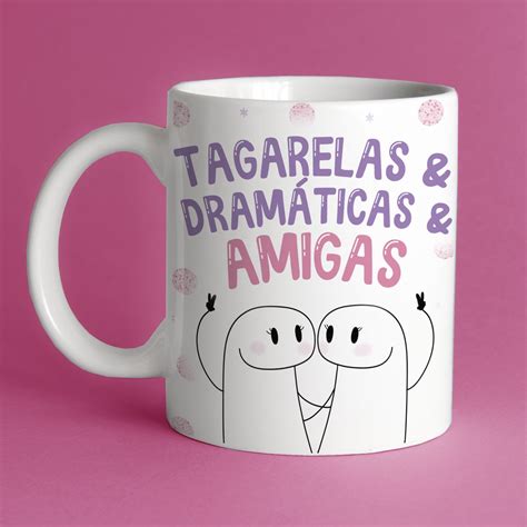 Caneca Melhores Amigasflork Memepresente Criativostagarelas E Dramaticas E Amigasflork