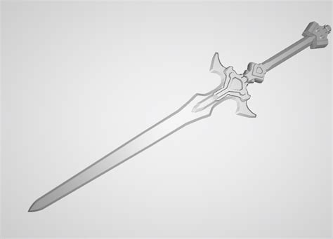 Sword Art Online Kirito Excalibur Sword Cosplay Replica Real Size Model