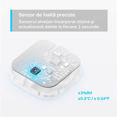 Tapo T310 Senzor Smart de temperatură și umiditate necesită Hub Tapo