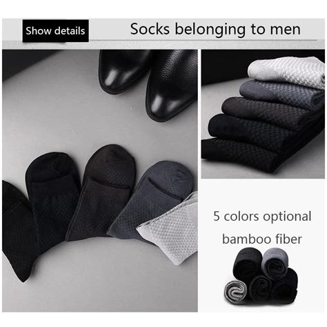 Cheap High Quality 10 Pairs Men Bamboo Fiber Socks Breathable