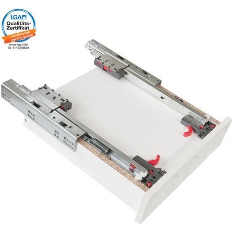 Push To Open Undermount Drawer Runner Full Extension Mm