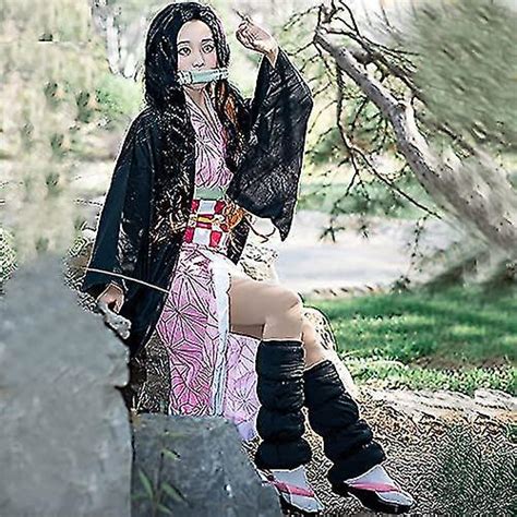 Catchcostume Demon Slayer Cosplay Kimetsu No Yaiba Kamado Nezuko Kost M