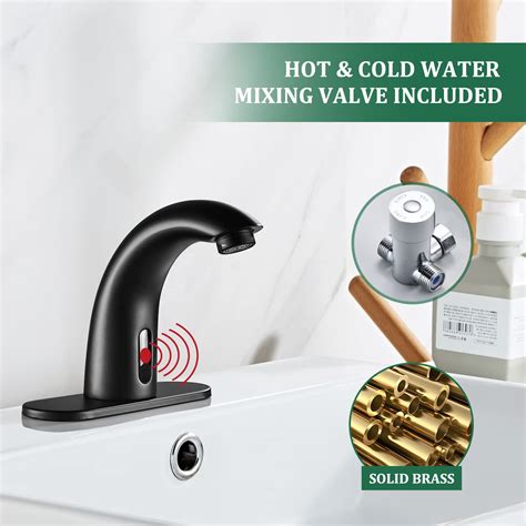 Touchless Bathroom Sink Faucet Motion Sensor Hands Free Automatic Commercial Vanity Water