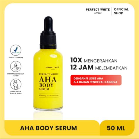 Jual Ready Perfect White Aha Body Serum Whitening Booster Aha Kojic