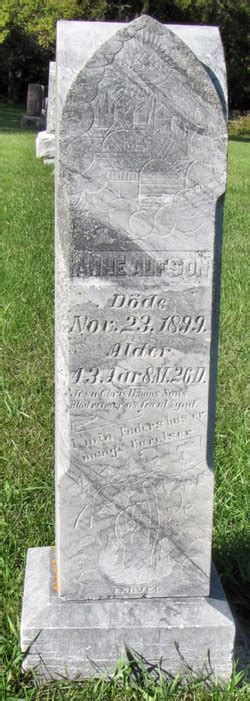 Anne Sanderson Alfson 1856 1899 Memorial Find A Grave