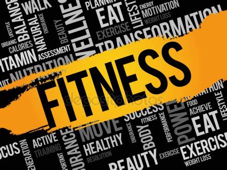 FITNESS Word Cloud Collage Stock Vector By Dizanna 195259480