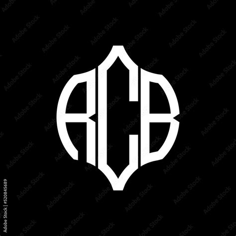 RCB letter logo. RCB best black background vector image. RCB Monogram ...