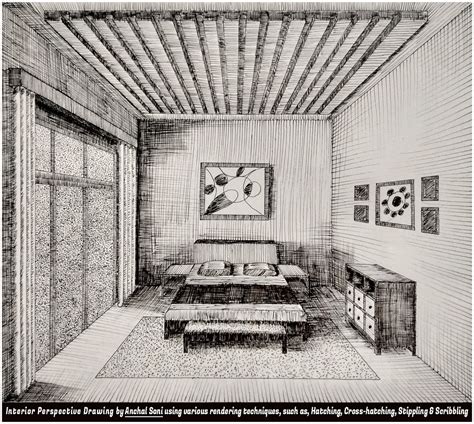 Interior Perspective Drawing by anchalsoni150 on DeviantArt