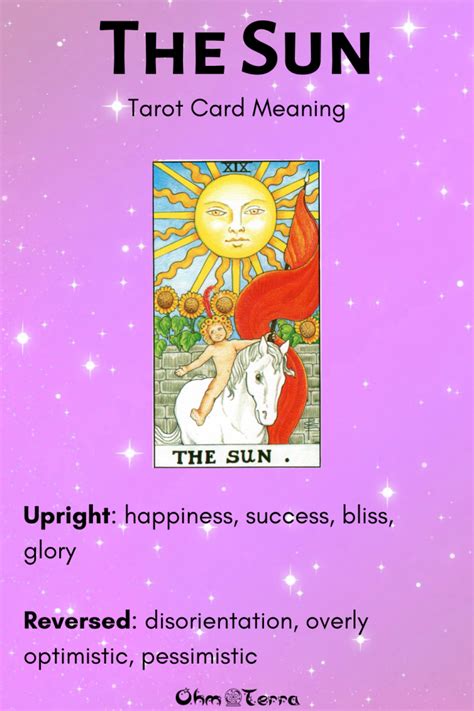 The Sun Tarot Card Meaning The Sun Tarot Card Tarot Card Meanings