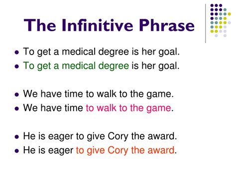 How To Diagram Infinitive Phrases