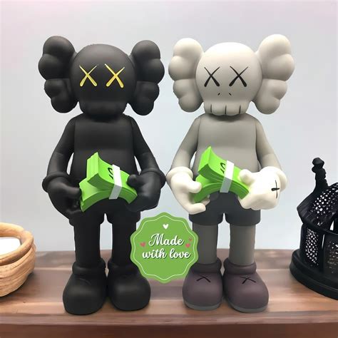 Inspired By Kaws Money Counting Statue Modern Art Decor Hypebeast