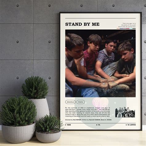 Stand by Me Movie Poster / Stand by Me Poster / Modern Art Print ...