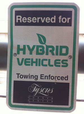 Advance Car Rental Blog: Tysons Corner Mall Hybrid Parking Spaces