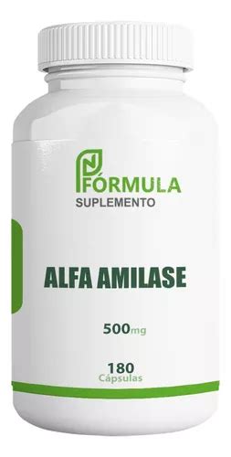 Alfa Amilase 500mg 180 Cápsulas Frete Grátis