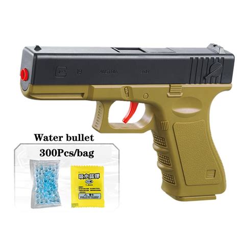 Buy Plastic Gel Ball Gun Glock 17 1911 Water Bullets Toy Gun Outdoor Shooting Games Toy Weapons