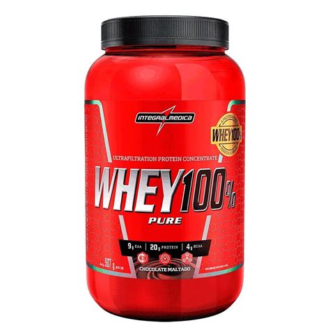 Whey 100 Pure 907g Chocolate Maltado IntegralMédica OtimaNutri