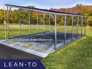 Lean To Single Slope Carports In Beaumont TX