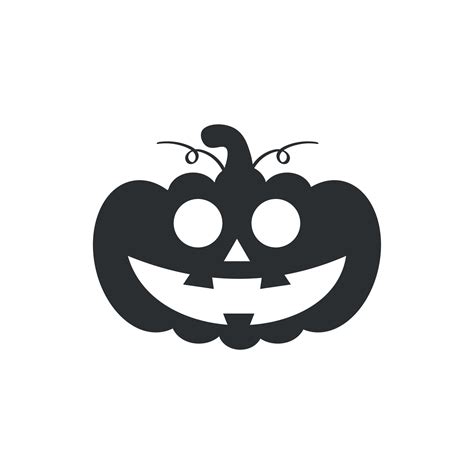 Halloween Pumpkin Silhouette Vector Halloween Celebration Element