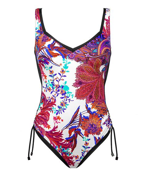 Maillot De Bain Pi Ce Gainant Sans Armatures Oriental Paisley