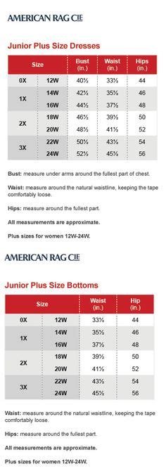 Alfani Woman Regular And Plus Size Charts Via Macys Brand Name Plus Size Charts In 2018