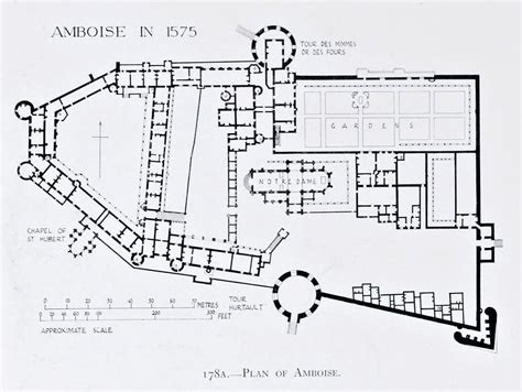 Plan of the Chateau d’Amboise in 1575 | ARCHI/MAPS: Photo ...