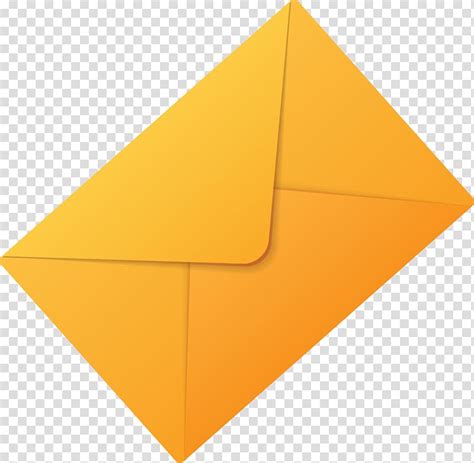 Triangle Yellow Envelope Transparent Background Png Clipart Hiclipart