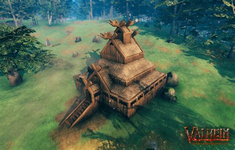 A Stavekirke I Built In The Viking Computer Game Valheim It Will Be A