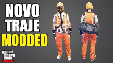 Gta Online Novo Traje Modded Raro Sem Hack Colete De Lixeiro