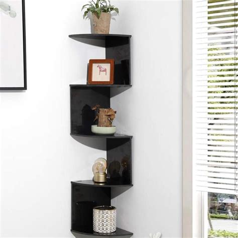 Multi layer corner shelves, black - Depop