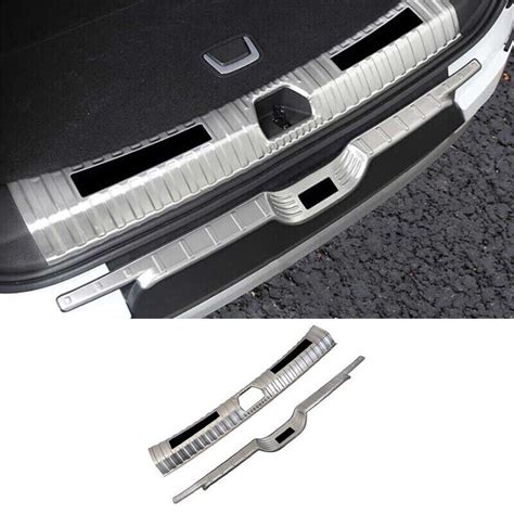 For Chevy Blazer 2019 2022 Silver Rear Bumper Protector Sill Plate Guard Cover Ebay