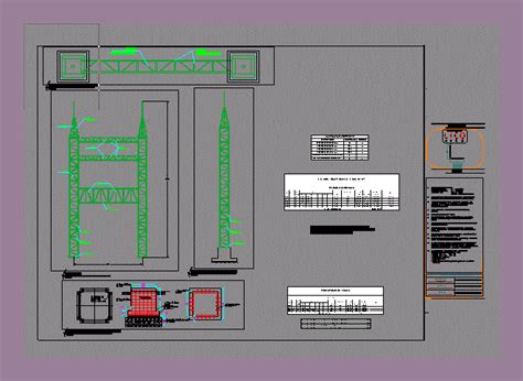 Detalle De Estructuras Y Cimentaciones De Subestacion Electrica En