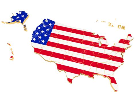 Us Flag Map PNG, Vector, PSD, and Clipart With Transparent Background ...