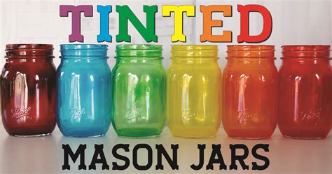 Plastic Colored Mason Jars