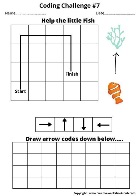 Coding Challenge Printable Worksheets Creativeworksheetshub