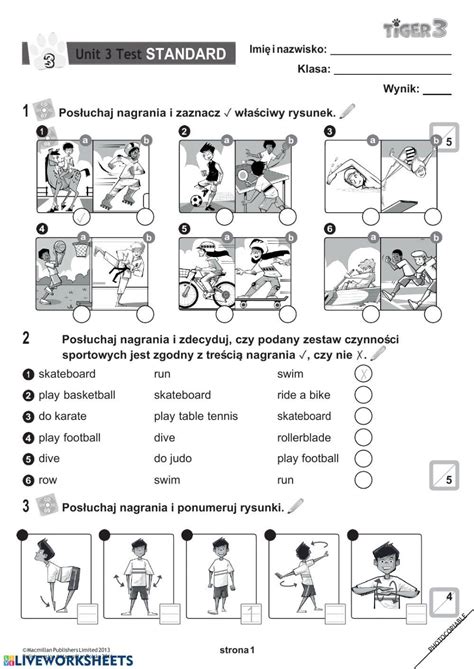 5440463 Tiger 3 Unit 3 Test Martask Liveworksheets