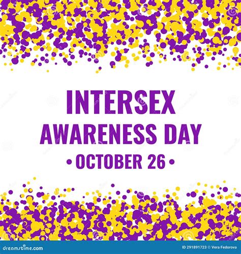 Intersex Awareness Day Typography Poster Lgbt Community Holiday