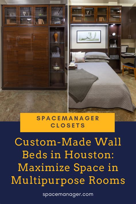 Custom Made Wall Beds In Houston Maximize Space In Multipurpose Rooms