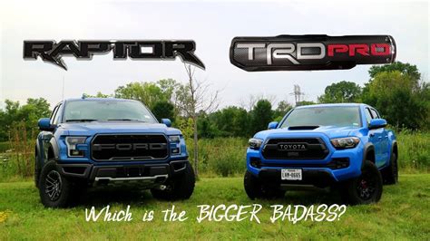 Ford Ranger Raptor Vs Toyota Tacoma