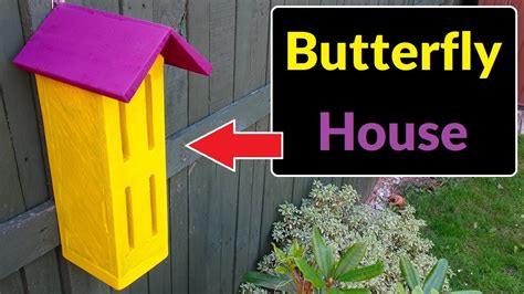 How To Make A Butterfly House Diy Scrap Wood Garden Project Youtube