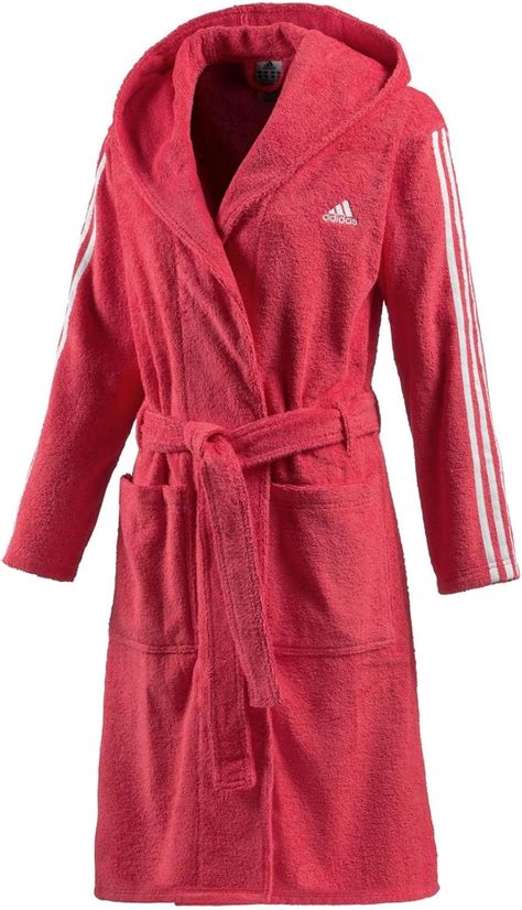 Adidas Damen Bademantel Stripes Bathrobe Women Joy S White Xs